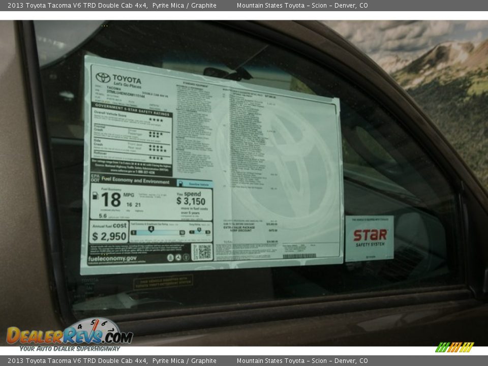 2013 Toyota Tacoma V6 TRD Double Cab 4x4 Pyrite Mica / Graphite Photo #10