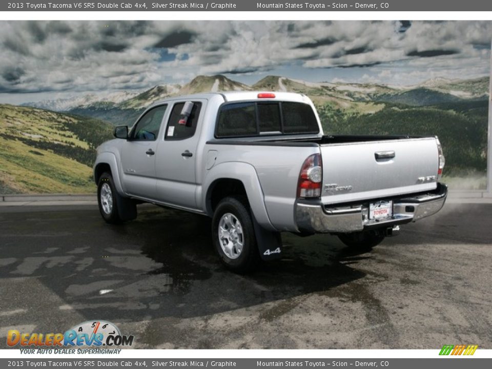 2013 Toyota Tacoma V6 SR5 Double Cab 4x4 Silver Streak Mica / Graphite Photo #2