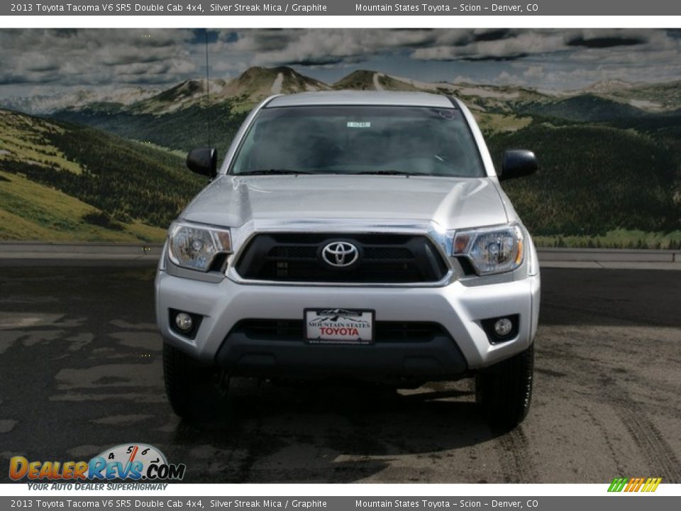 2013 Toyota Tacoma V6 SR5 Double Cab 4x4 Silver Streak Mica / Graphite Photo #3