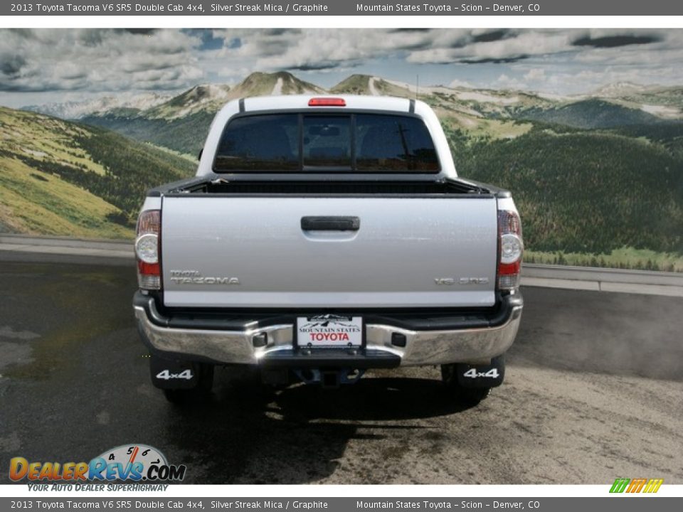 2013 Toyota Tacoma V6 SR5 Double Cab 4x4 Silver Streak Mica / Graphite Photo #4
