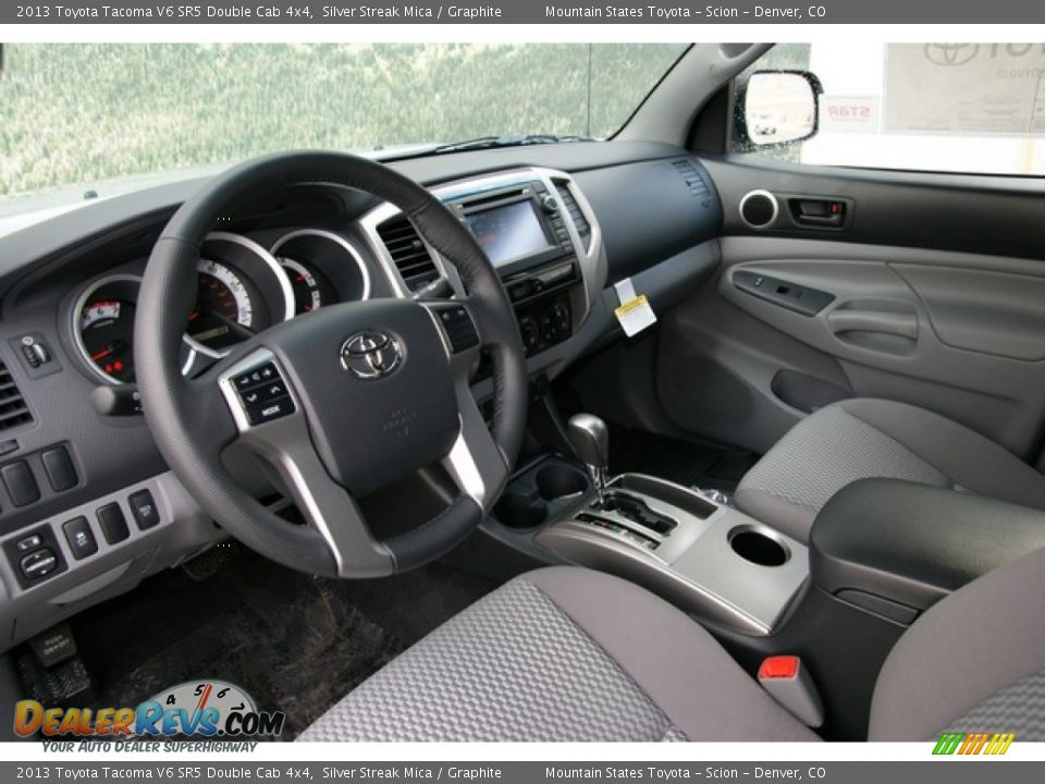 2013 Toyota Tacoma V6 SR5 Double Cab 4x4 Silver Streak Mica / Graphite Photo #5