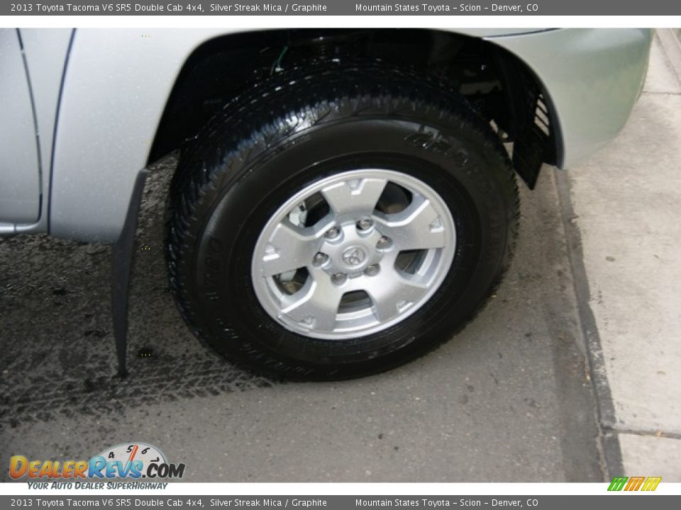2013 Toyota Tacoma V6 SR5 Double Cab 4x4 Silver Streak Mica / Graphite Photo #9