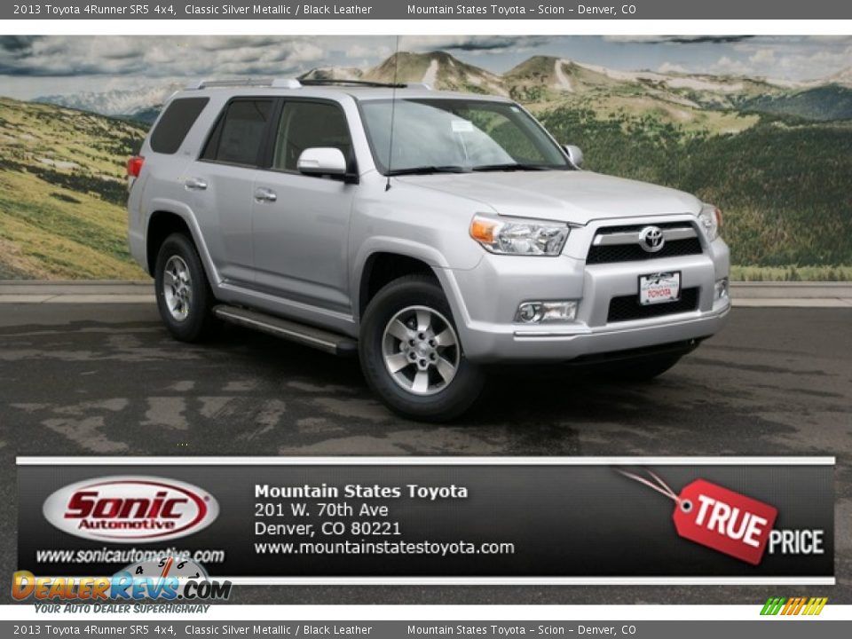 2013 Toyota 4Runner SR5 4x4 Classic Silver Metallic / Black Leather Photo #1
