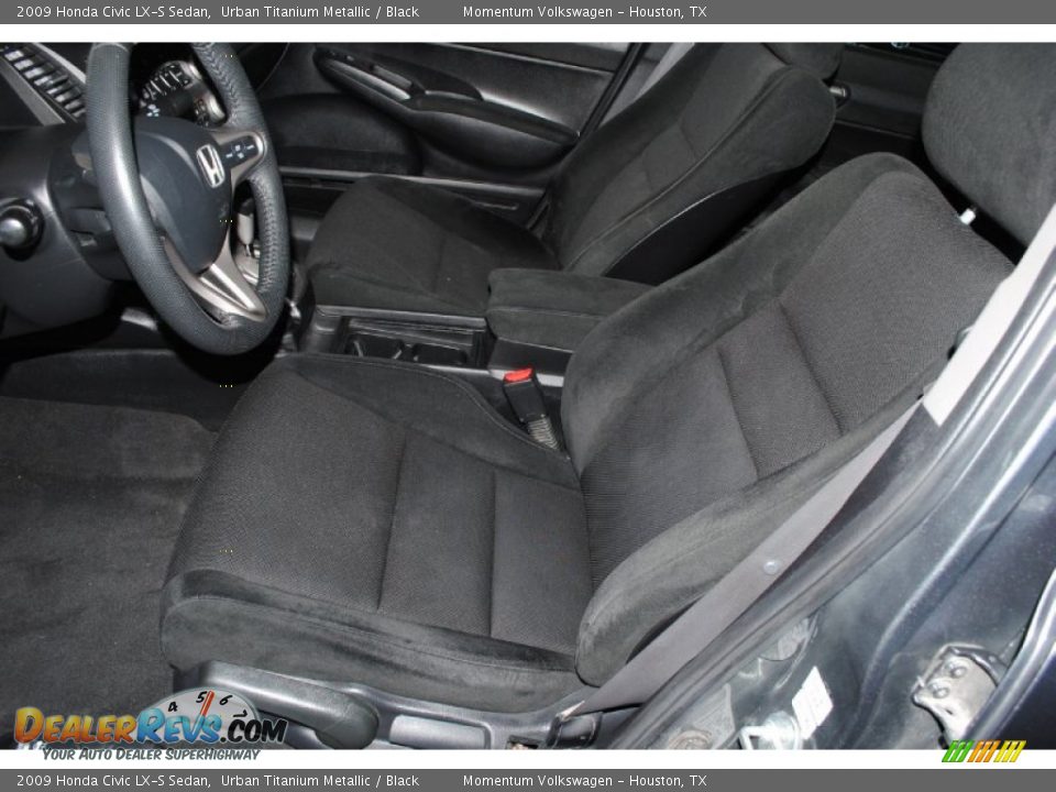2009 Honda Civic LX-S Sedan Urban Titanium Metallic / Black Photo #11