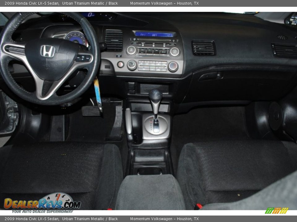 2009 Honda Civic LX-S Sedan Urban Titanium Metallic / Black Photo #15