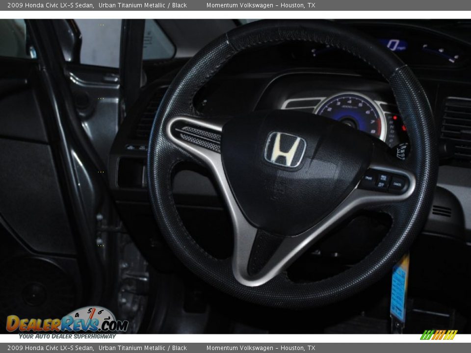 2009 Honda Civic LX-S Sedan Urban Titanium Metallic / Black Photo #16
