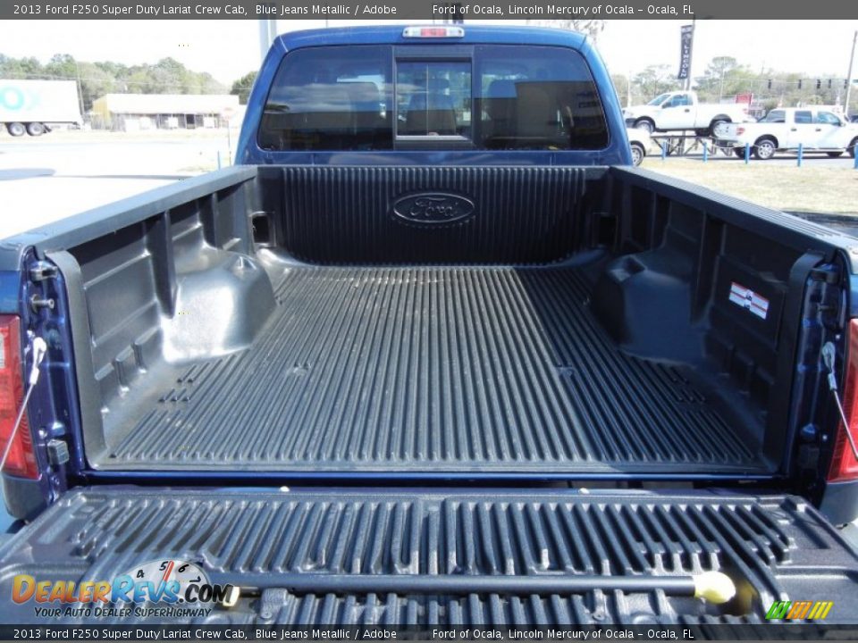 2013 Ford F250 Super Duty Lariat Crew Cab Blue Jeans Metallic / Adobe Photo #4