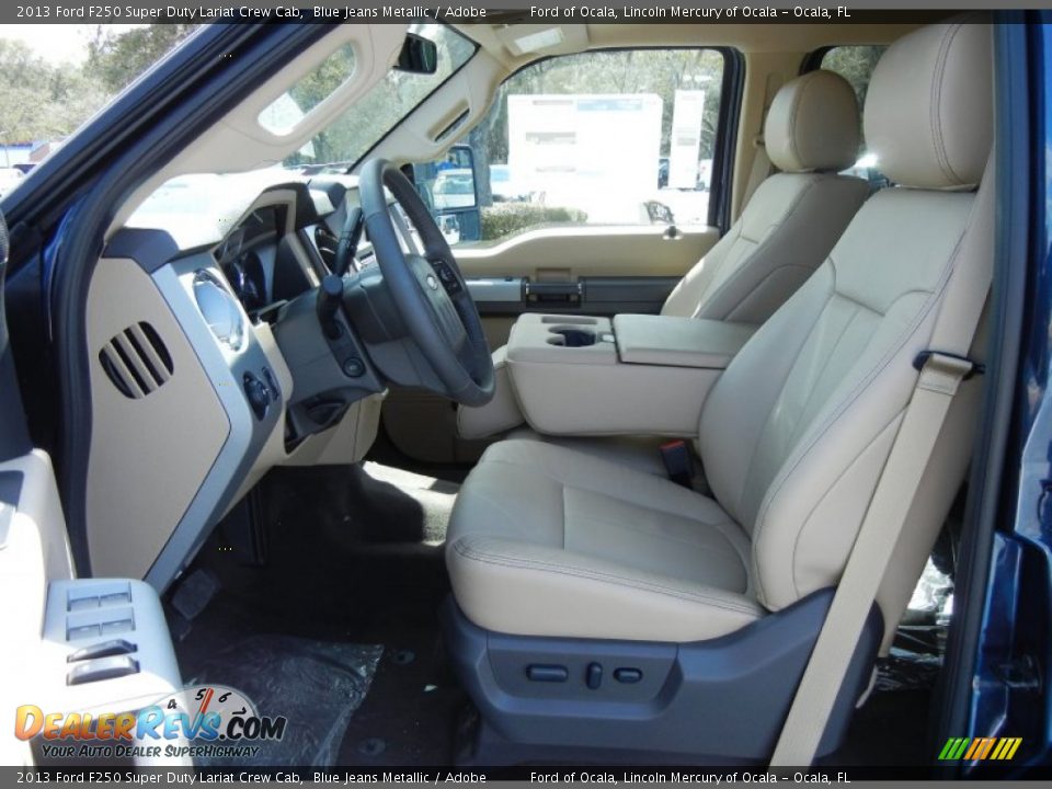 Adobe Interior - 2013 Ford F250 Super Duty Lariat Crew Cab Photo #6