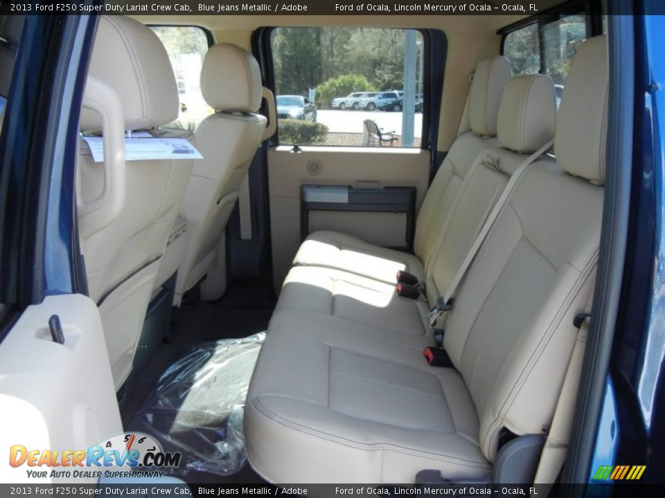 Rear Seat of 2013 Ford F250 Super Duty Lariat Crew Cab Photo #7