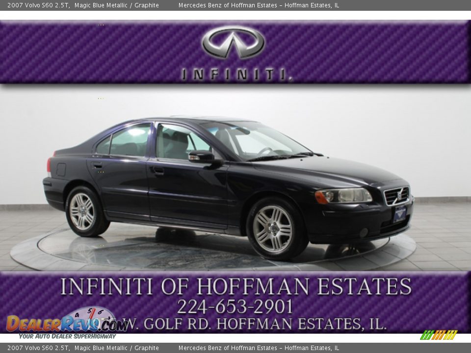 2007 Volvo S60 2.5T Magic Blue Metallic / Graphite Photo #1