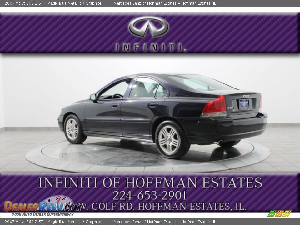 2007 Volvo S60 2.5T Magic Blue Metallic / Graphite Photo #5