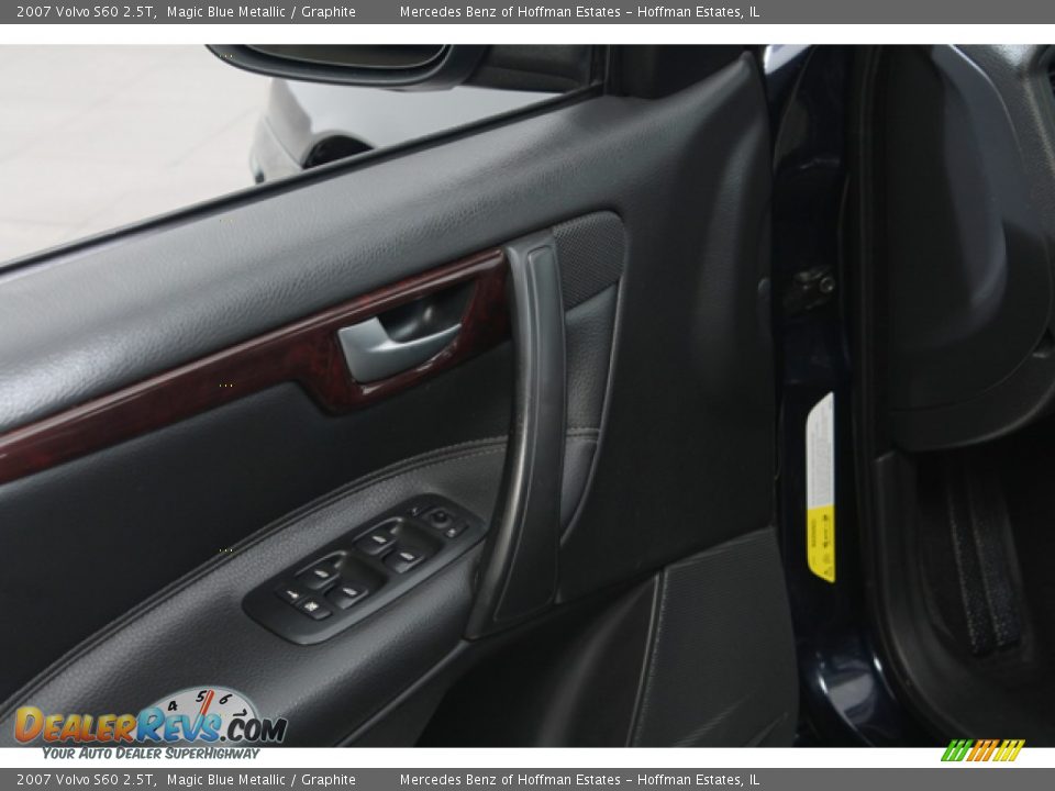 2007 Volvo S60 2.5T Magic Blue Metallic / Graphite Photo #17