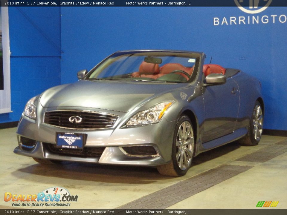 2010 Infiniti G 37 Convertible Graphite Shadow / Monaco Red Photo #3