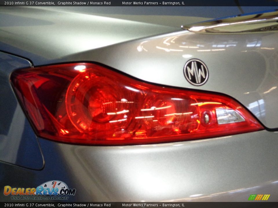 2010 Infiniti G 37 Convertible Graphite Shadow / Monaco Red Photo #5