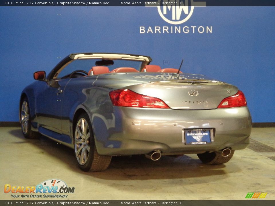 2010 Infiniti G 37 Convertible Graphite Shadow / Monaco Red Photo #6
