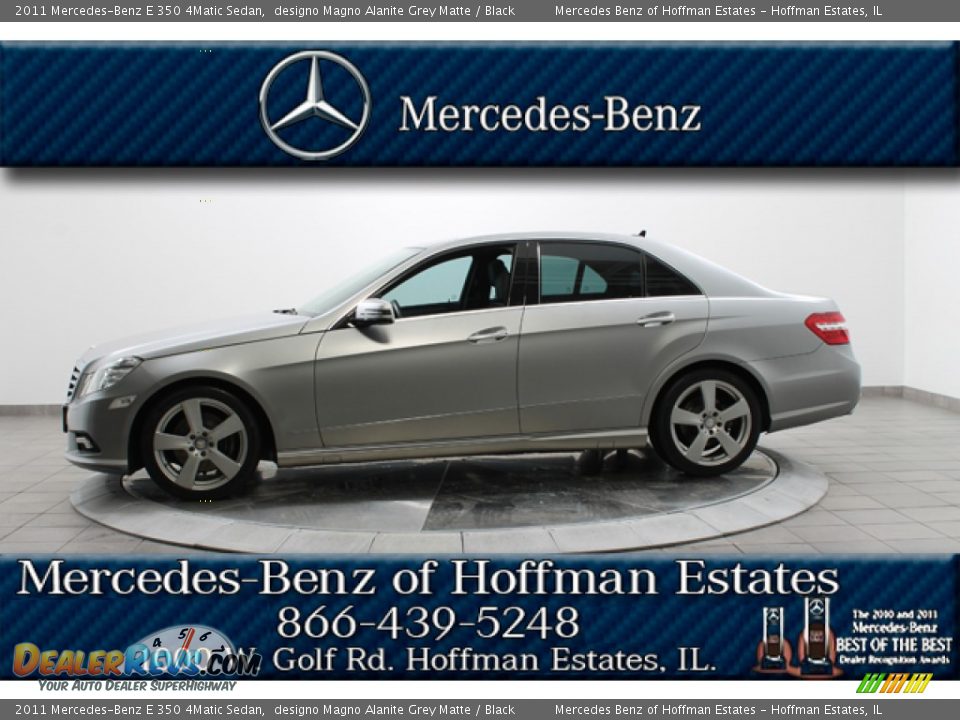 2011 Mercedes-Benz E 350 4Matic Sedan designo Magno Alanite Grey Matte / Black Photo #2