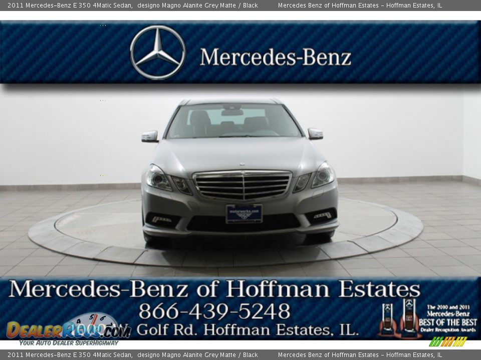 2011 Mercedes-Benz E 350 4Matic Sedan designo Magno Alanite Grey Matte / Black Photo #3
