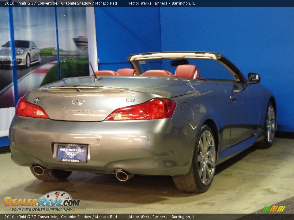 2010 Infiniti G 37 Convertible Graphite Shadow / Monaco Red Photo #8