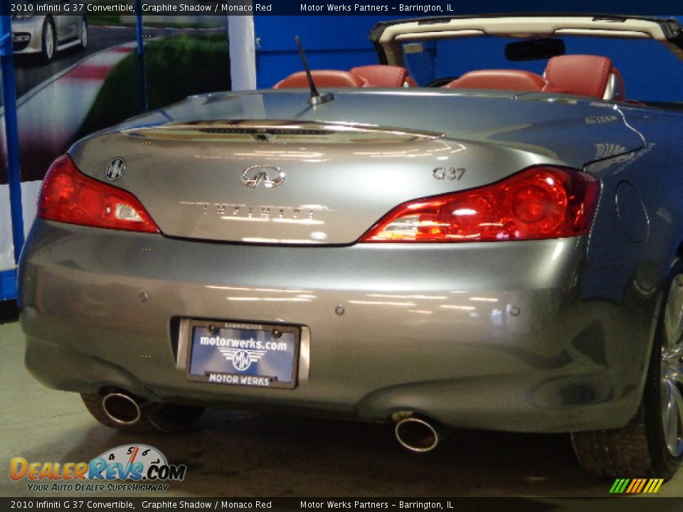 2010 Infiniti G 37 Convertible Graphite Shadow / Monaco Red Photo #9