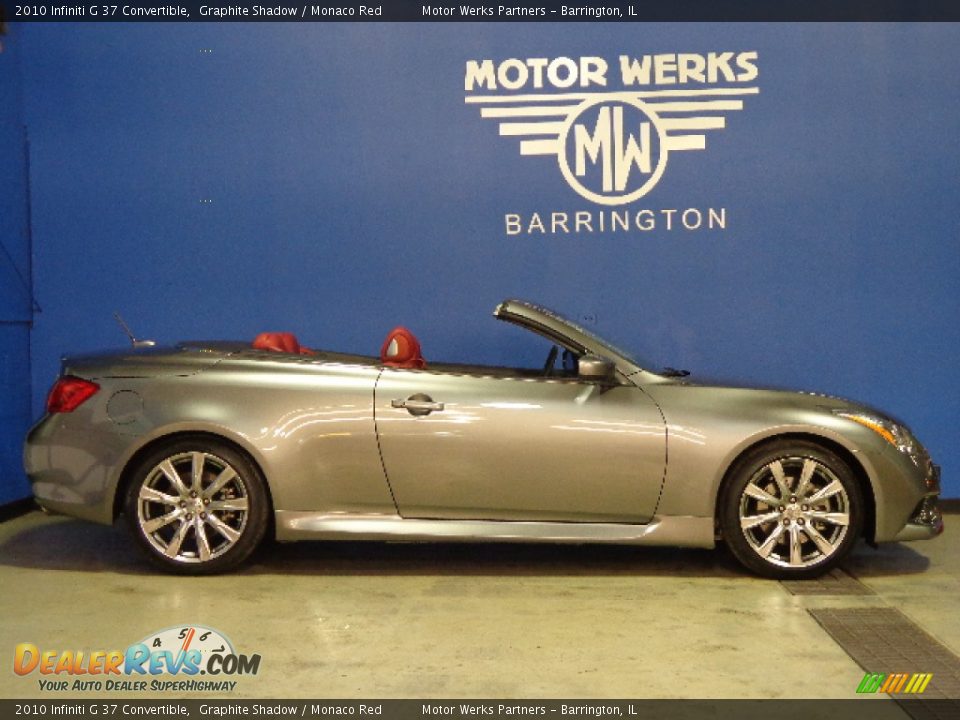 2010 Infiniti G 37 Convertible Graphite Shadow / Monaco Red Photo #10