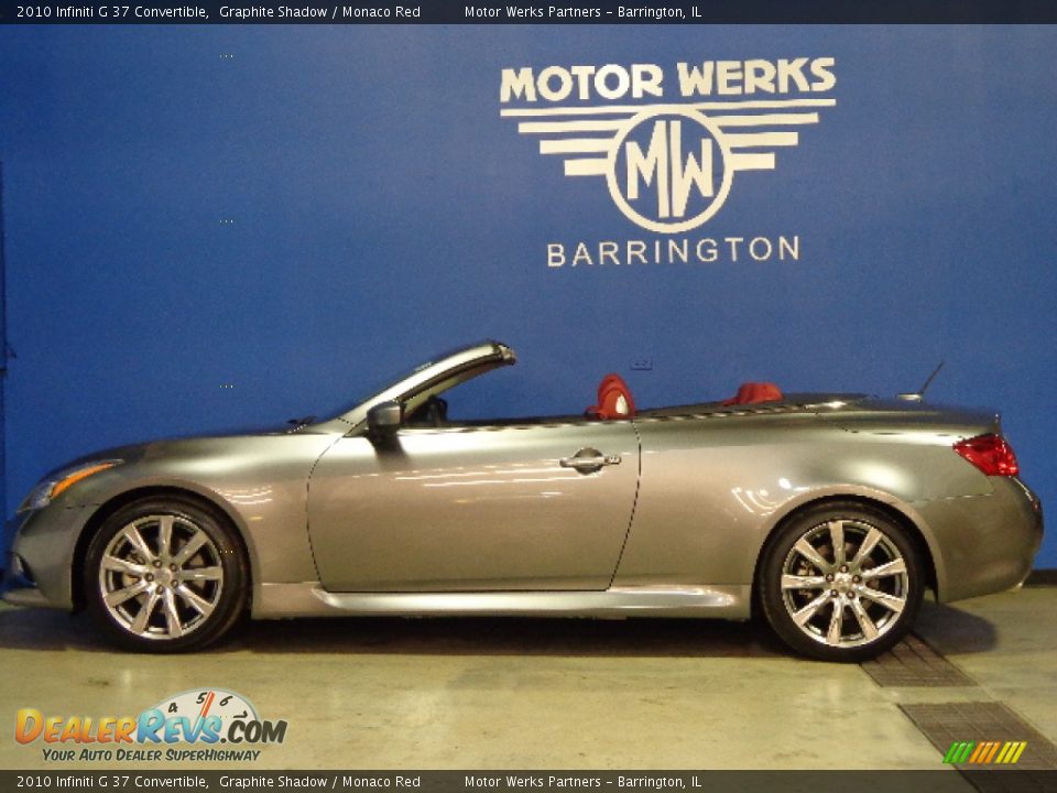 2010 Infiniti G 37 Convertible Graphite Shadow / Monaco Red Photo #11
