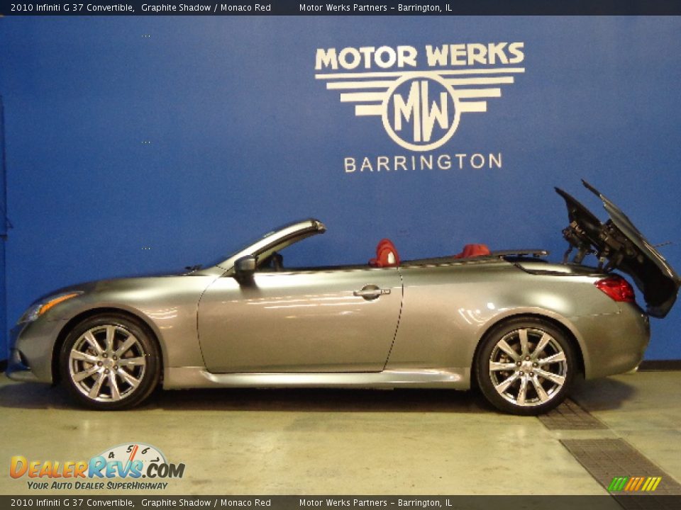 2010 Infiniti G 37 Convertible Graphite Shadow / Monaco Red Photo #12