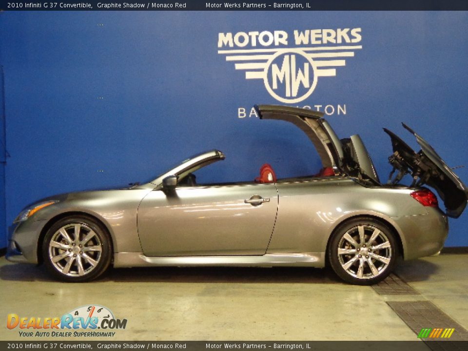 2010 Infiniti G 37 Convertible Graphite Shadow / Monaco Red Photo #13