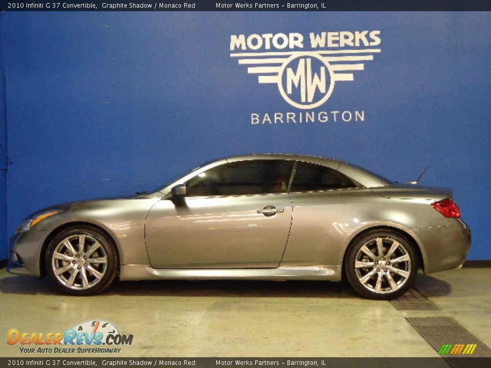 2010 Infiniti G 37 Convertible Graphite Shadow / Monaco Red Photo #14