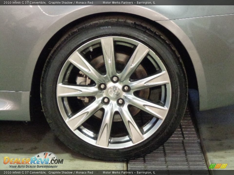 2010 Infiniti G 37 Convertible Graphite Shadow / Monaco Red Photo #16