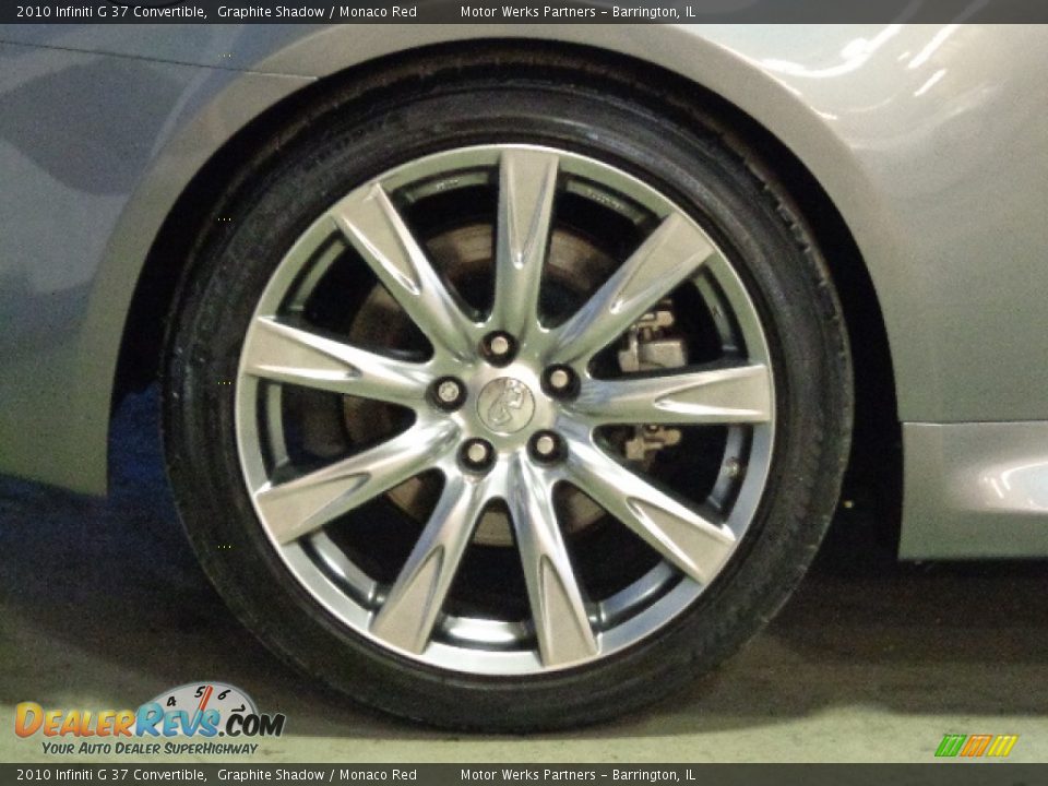 2010 Infiniti G 37 Convertible Graphite Shadow / Monaco Red Photo #17