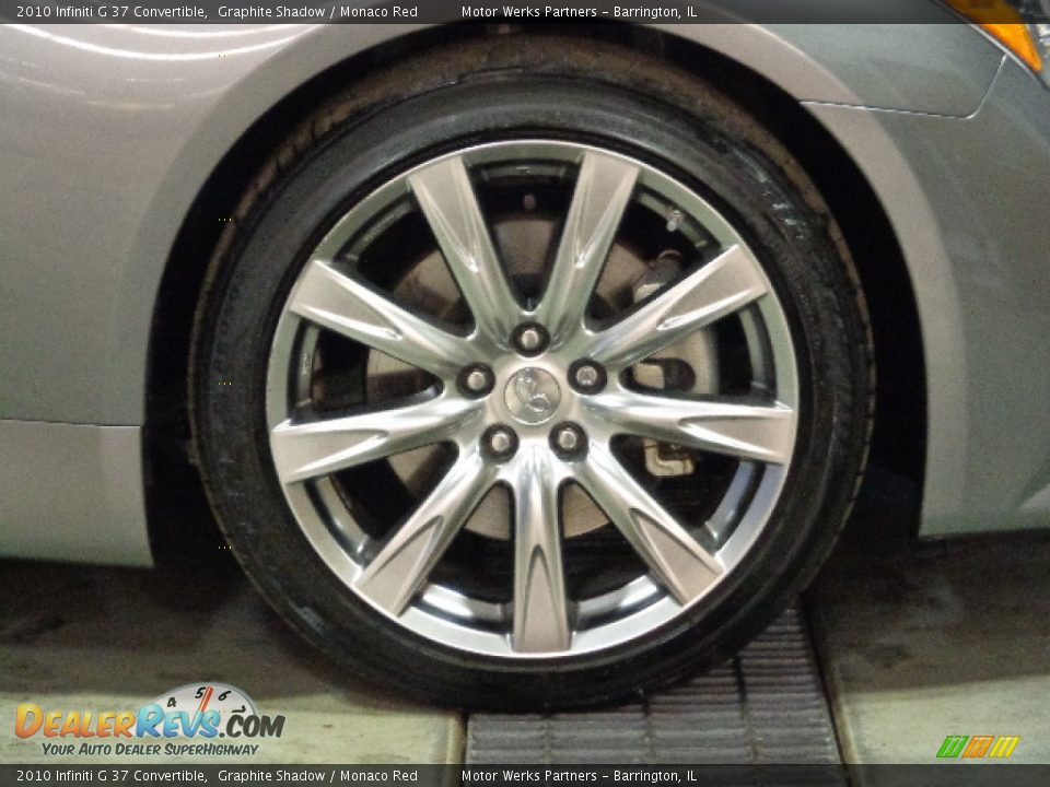 2010 Infiniti G 37 Convertible Graphite Shadow / Monaco Red Photo #18