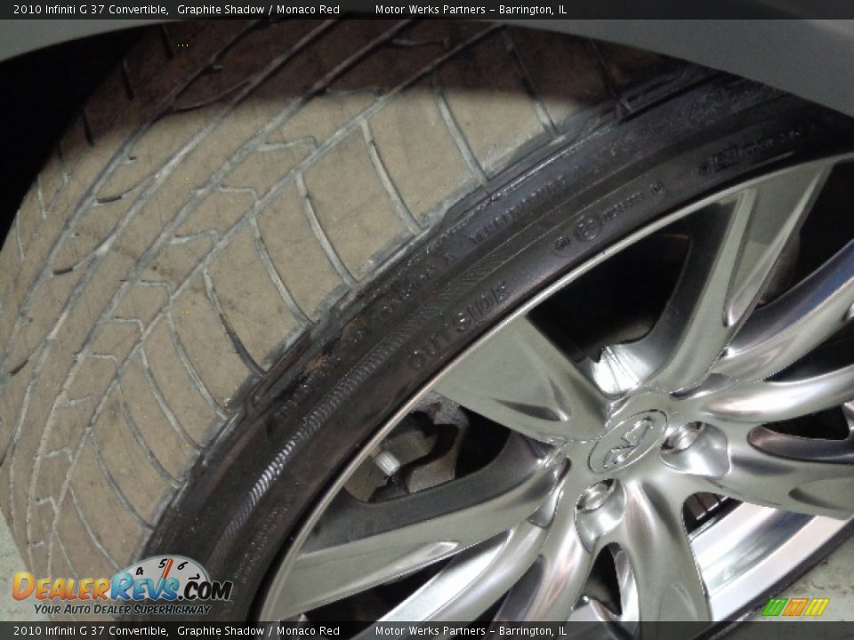 2010 Infiniti G 37 Convertible Graphite Shadow / Monaco Red Photo #19
