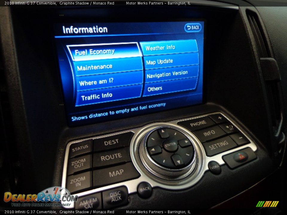 Controls of 2010 Infiniti G 37 Convertible Photo #23