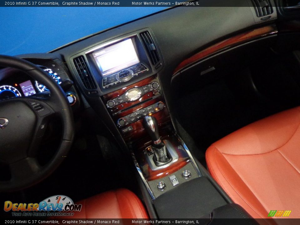 2010 Infiniti G 37 Convertible Graphite Shadow / Monaco Red Photo #24