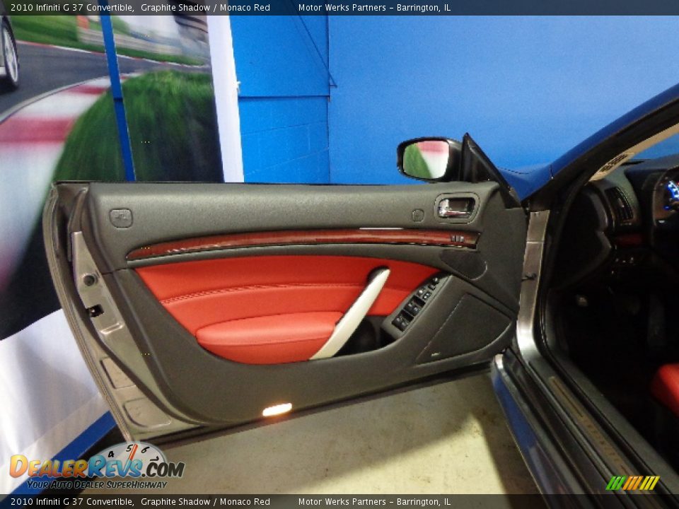 2010 Infiniti G 37 Convertible Graphite Shadow / Monaco Red Photo #29