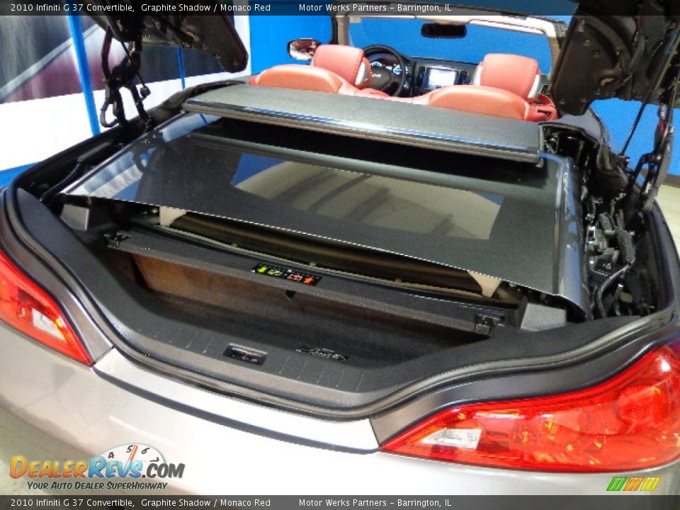 2010 Infiniti G 37 Convertible Graphite Shadow / Monaco Red Photo #30