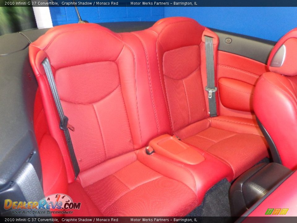 Rear Seat of 2010 Infiniti G 37 Convertible Photo #32