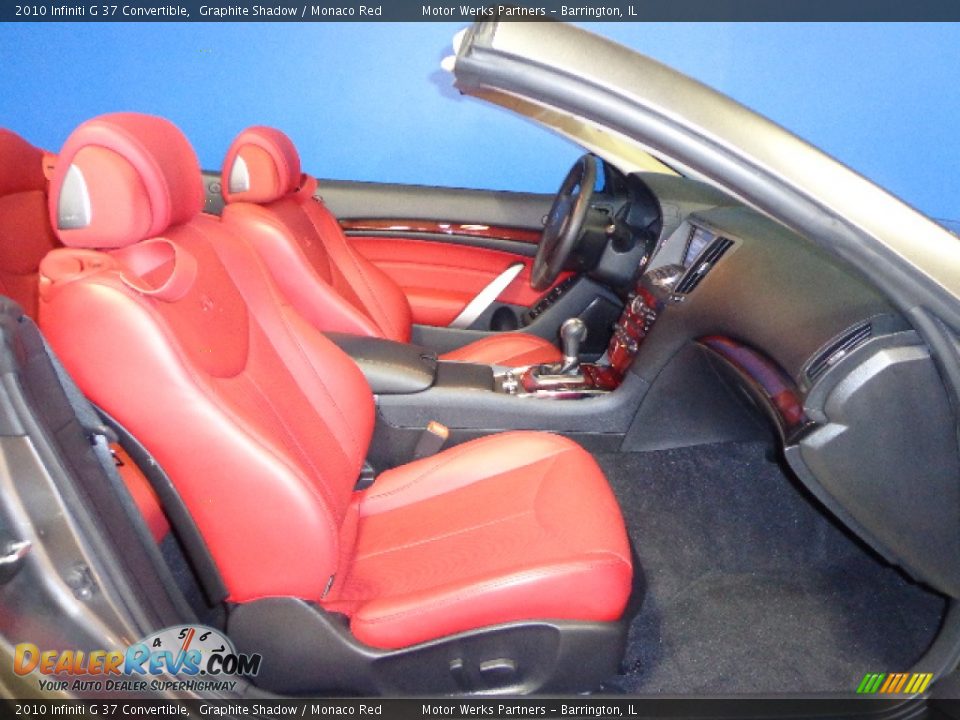 Monaco Red Interior - 2010 Infiniti G 37 Convertible Photo #33