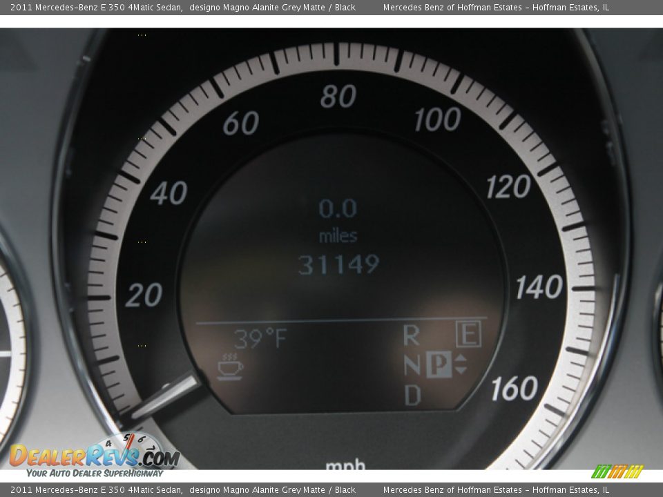 2011 Mercedes-Benz E 350 4Matic Sedan designo Magno Alanite Grey Matte / Black Photo #27