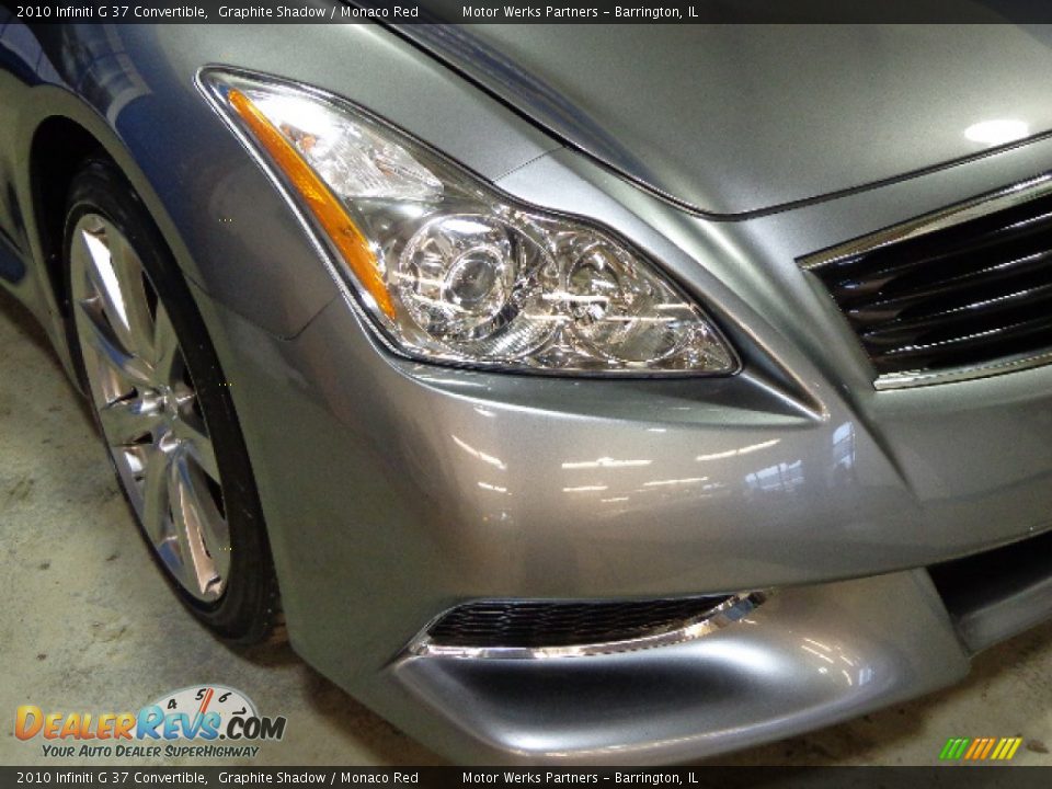 2010 Infiniti G 37 Convertible Graphite Shadow / Monaco Red Photo #35