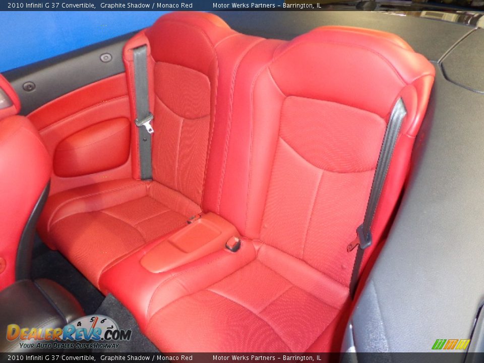 Rear Seat of 2010 Infiniti G 37 Convertible Photo #36