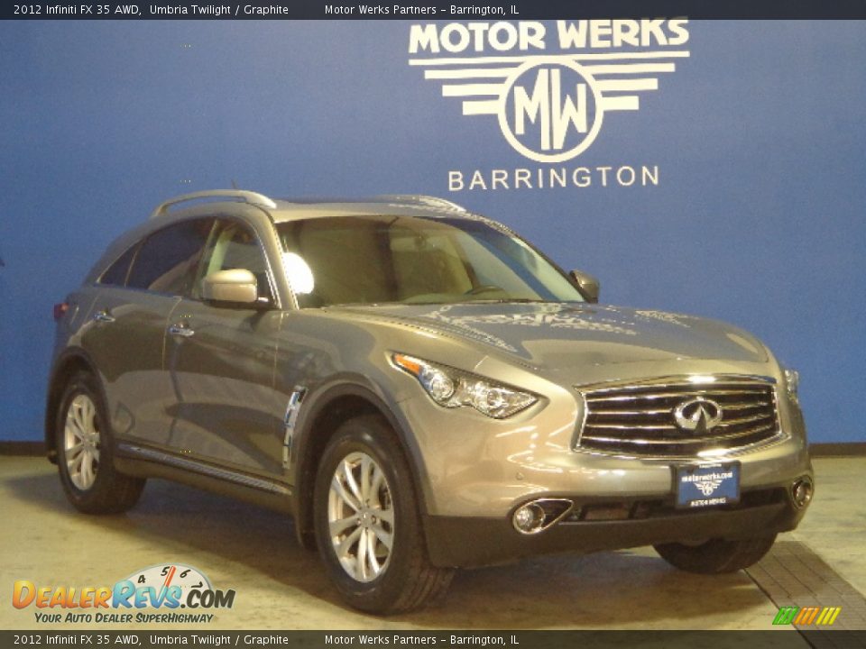 2012 Infiniti FX 35 AWD Umbria Twilight / Graphite Photo #1