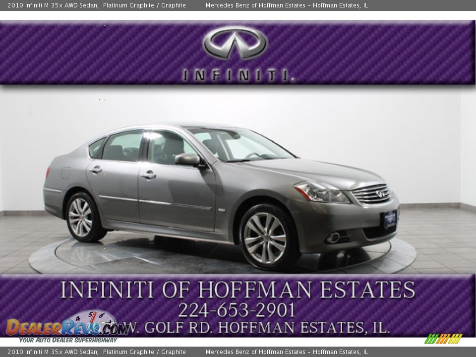 2010 Infiniti M 35x AWD Sedan Platinum Graphite / Graphite Photo #1