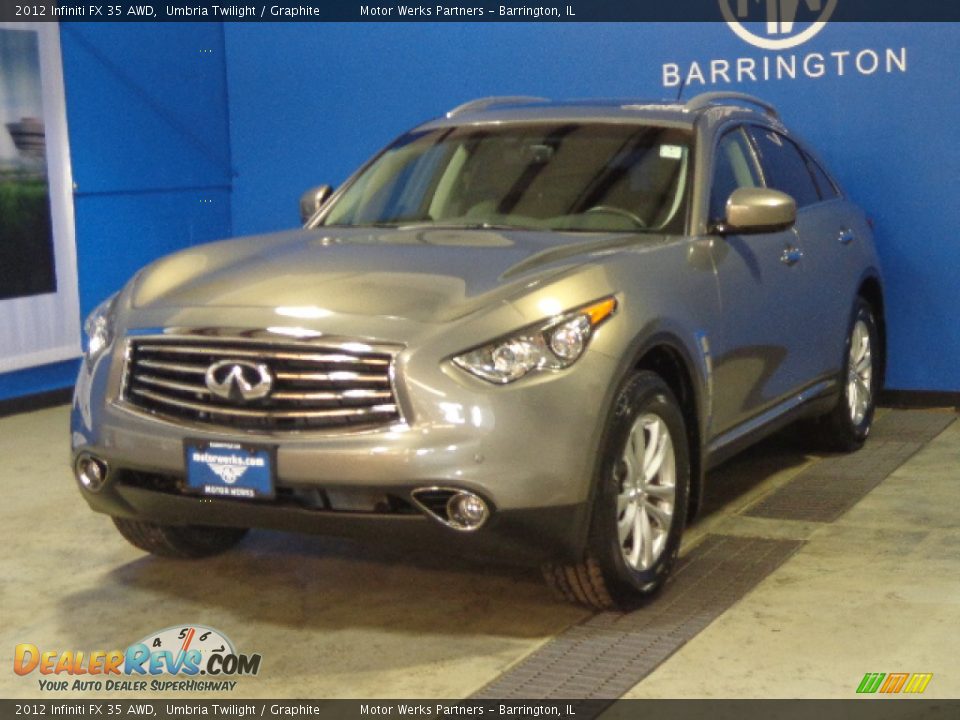 2012 Infiniti FX 35 AWD Umbria Twilight / Graphite Photo #4