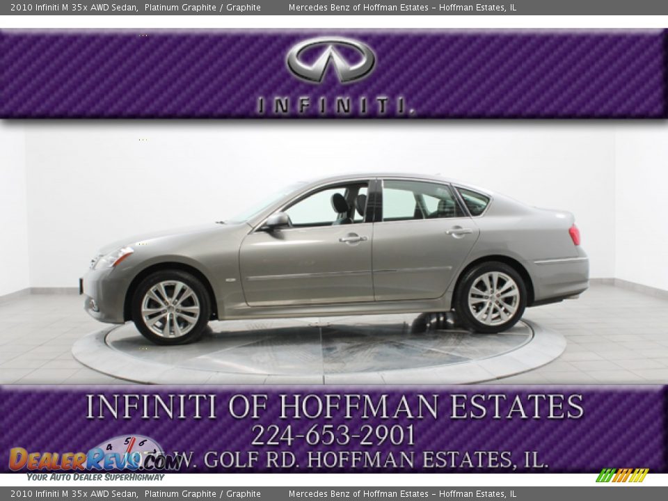 2010 Infiniti M 35x AWD Sedan Platinum Graphite / Graphite Photo #2