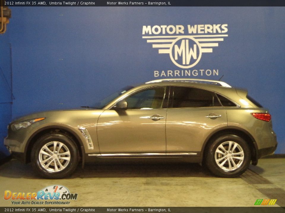 2012 Infiniti FX 35 AWD Umbria Twilight / Graphite Photo #5