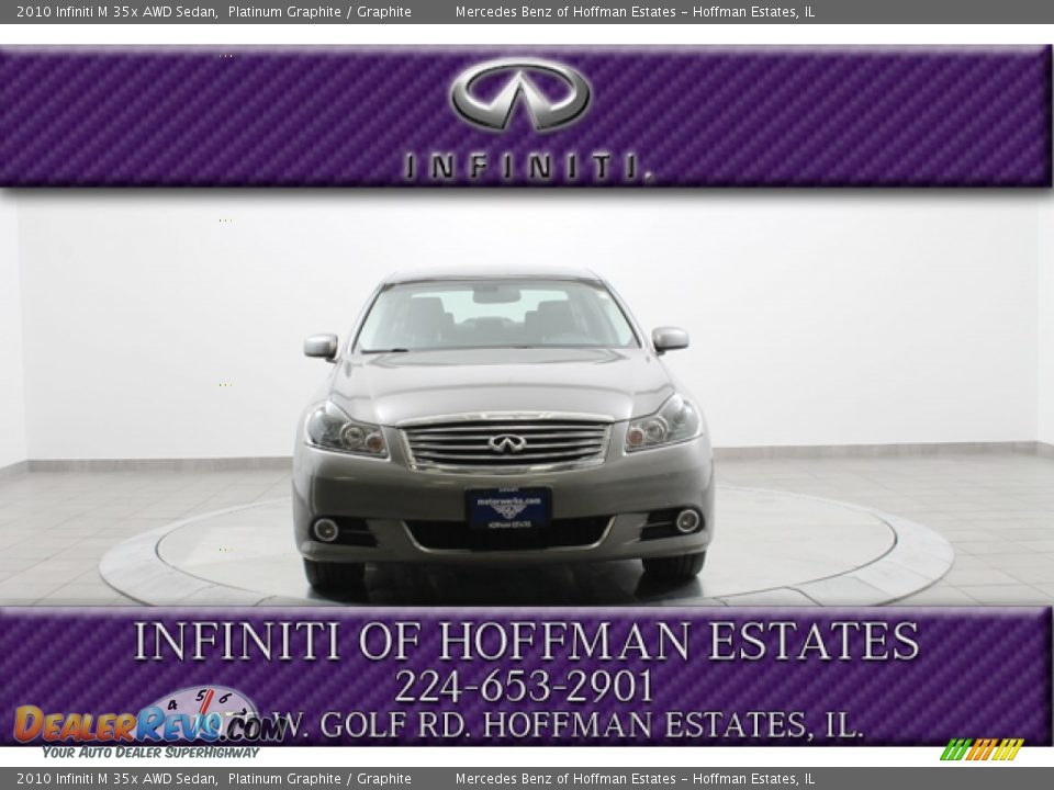 2010 Infiniti M 35x AWD Sedan Platinum Graphite / Graphite Photo #3