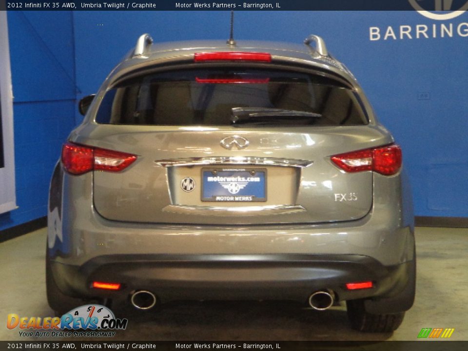 2012 Infiniti FX 35 AWD Umbria Twilight / Graphite Photo #8