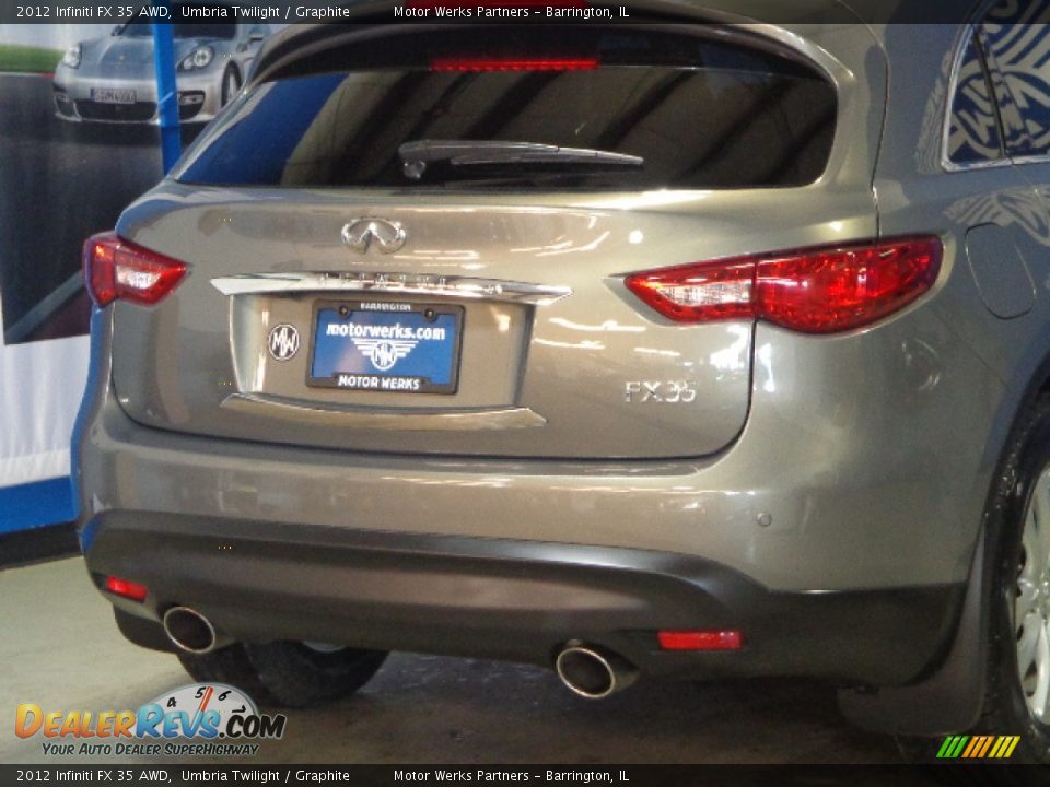 2012 Infiniti FX 35 AWD Umbria Twilight / Graphite Photo #9