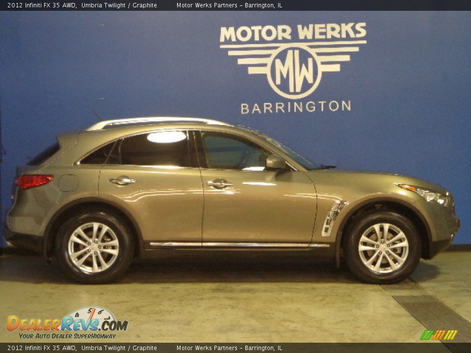 2012 Infiniti FX 35 AWD Umbria Twilight / Graphite Photo #11